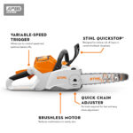 Детальний знімок Акумуляторна пила MSA160.0 C-B 30см STIHL від офіційного дилера