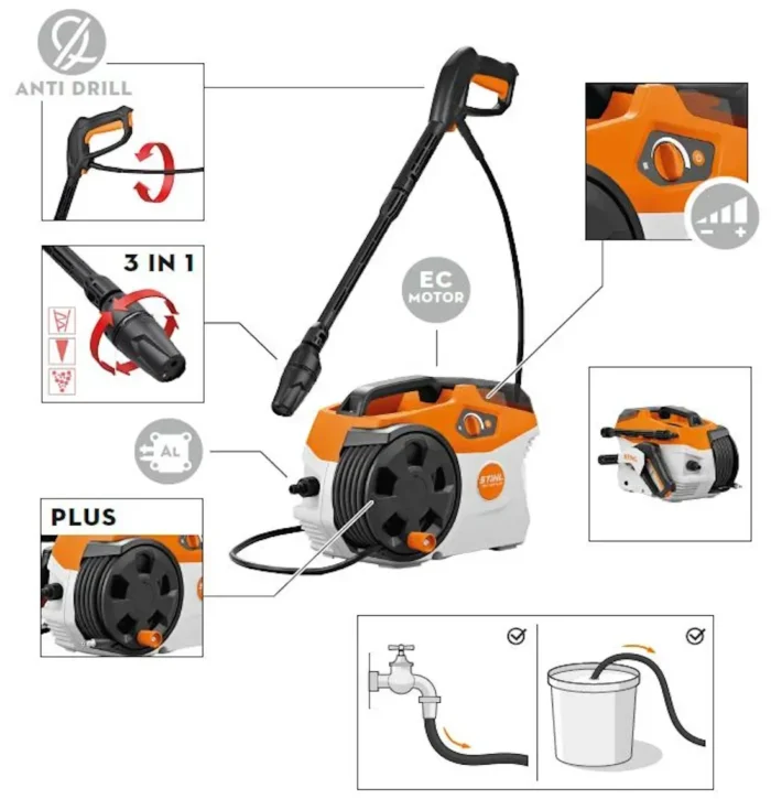 Акумуляторна мийка REA100.0 PLUS STIHL (RA010117610) - Зображення 4