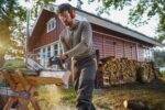 Бензопила MS182 40см STIHL (11482000310) у робочому положенні — оригінал